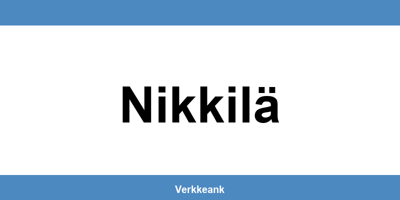 Nordea Nikkilä aukioloajat ja yhteystiedot